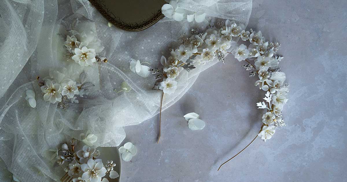 Dramatic Ivory Pearl and Gold Bridal Hairpin! cheapest