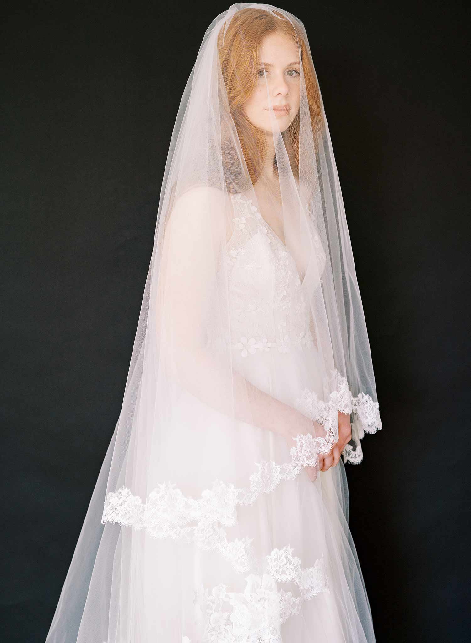 Long Lace Veil 108