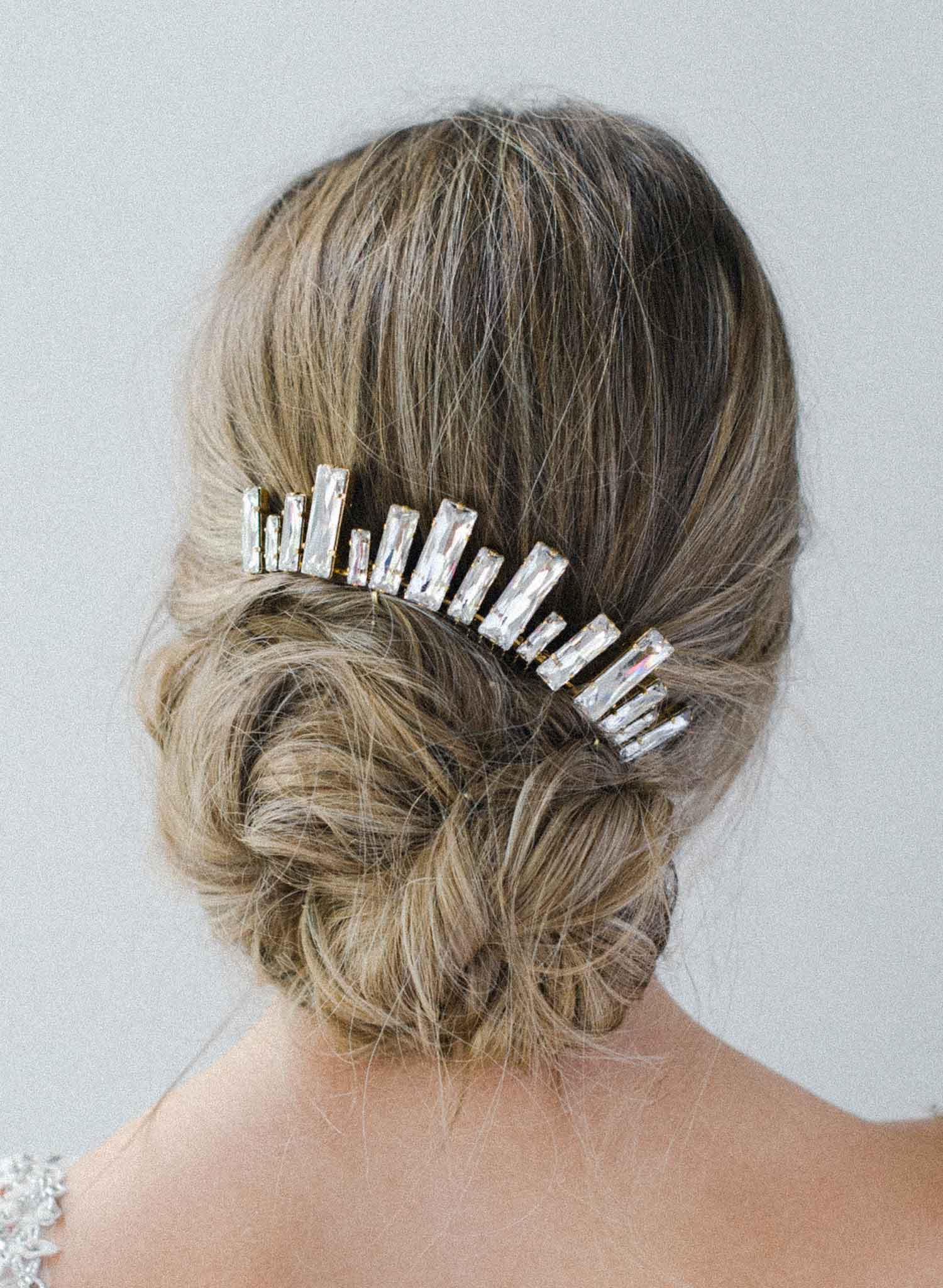 Twigs & Honey Floral Bridal Hair Pins, Florelle - Creamy Blossom Hair Pin Set of 2 - Style #925