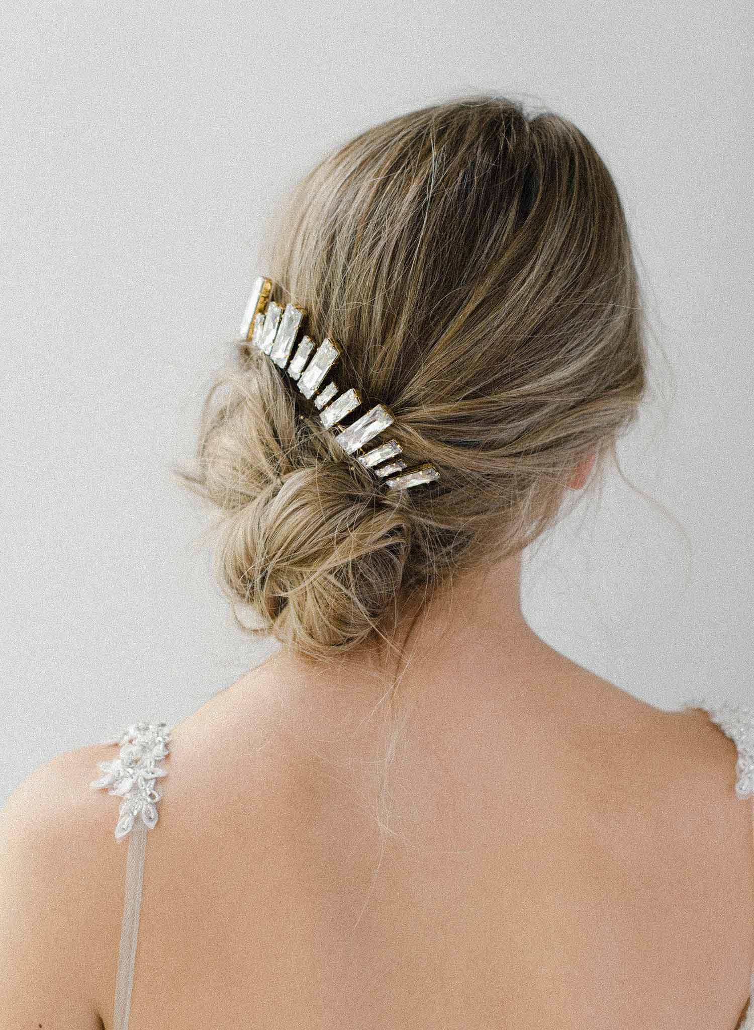 Wedding Comb Rose Gold, Wedding Hair Comb, Handmade Wedding Comb, Crystal Bridal Comb, Halley Crystal hotsell Rose Gold Hair Comb