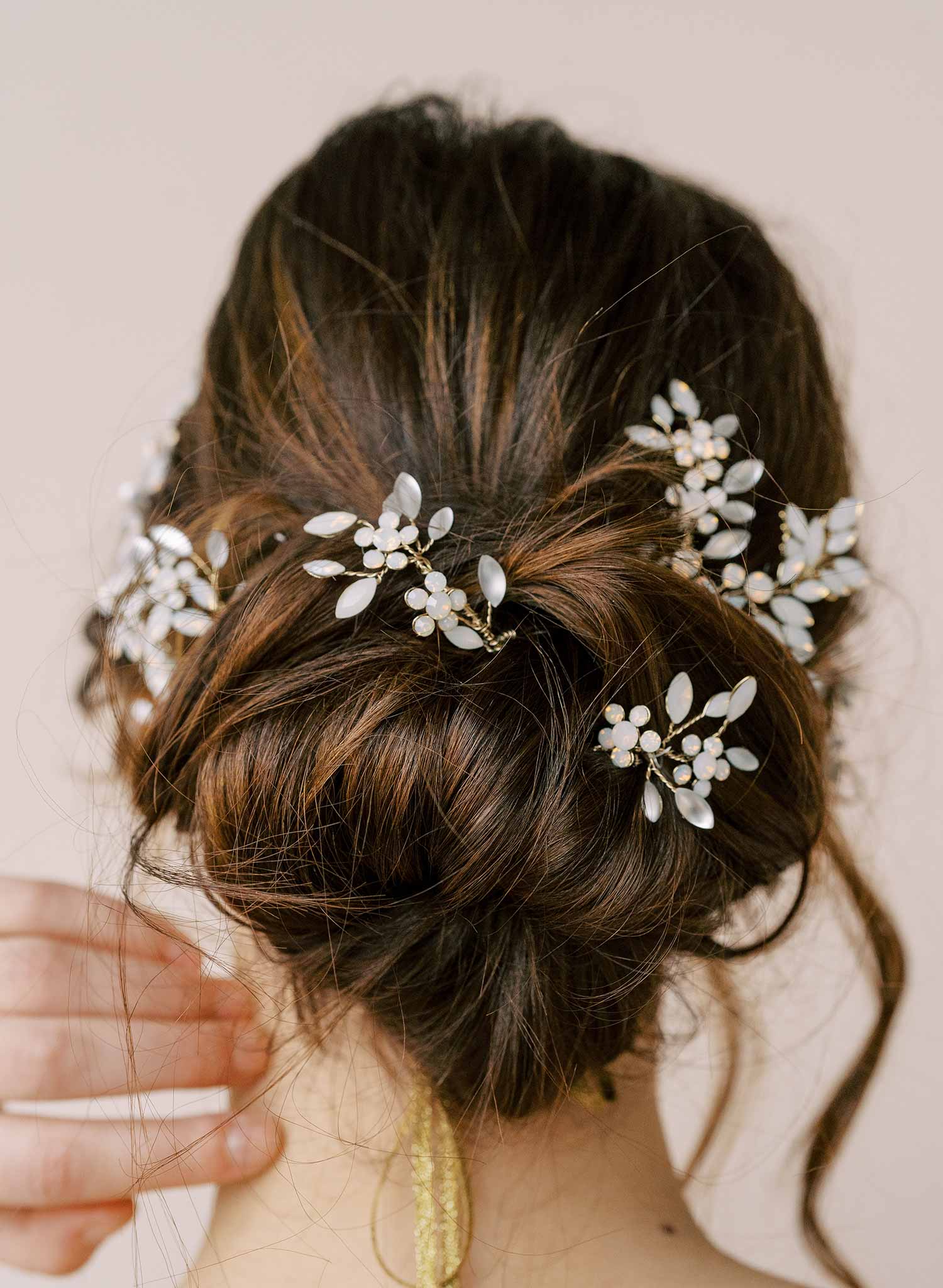 Style a Side Bridal Hair Bow - Chic Bridal Hair Style - Lustre Theory