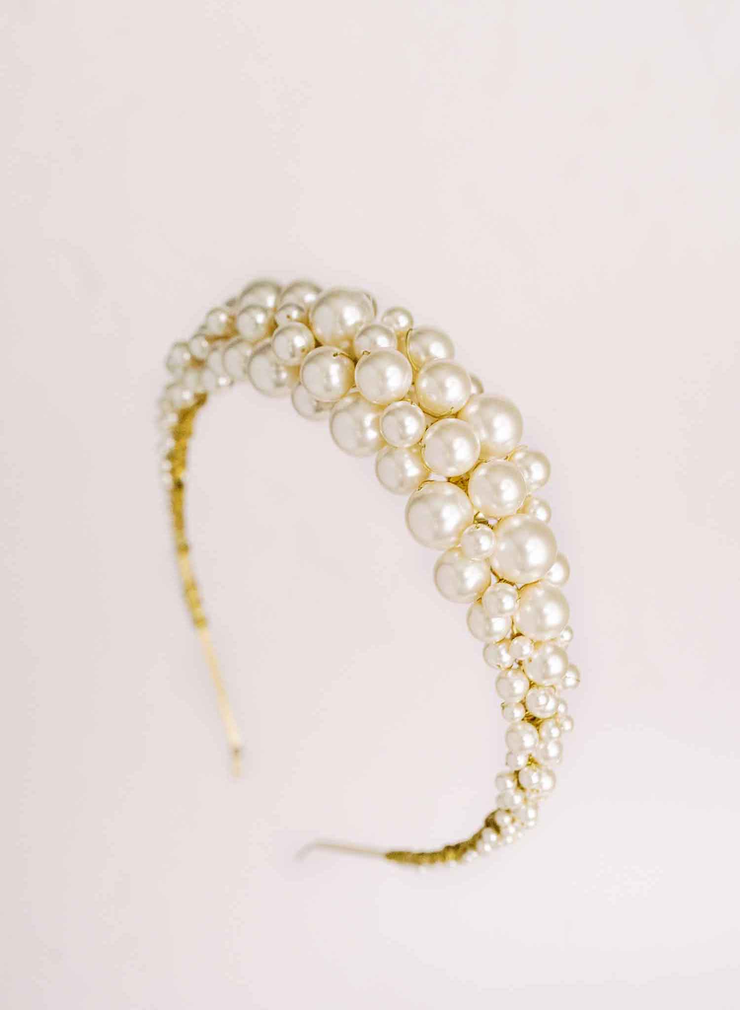 pearl trend headband, bridal by twigs & honey