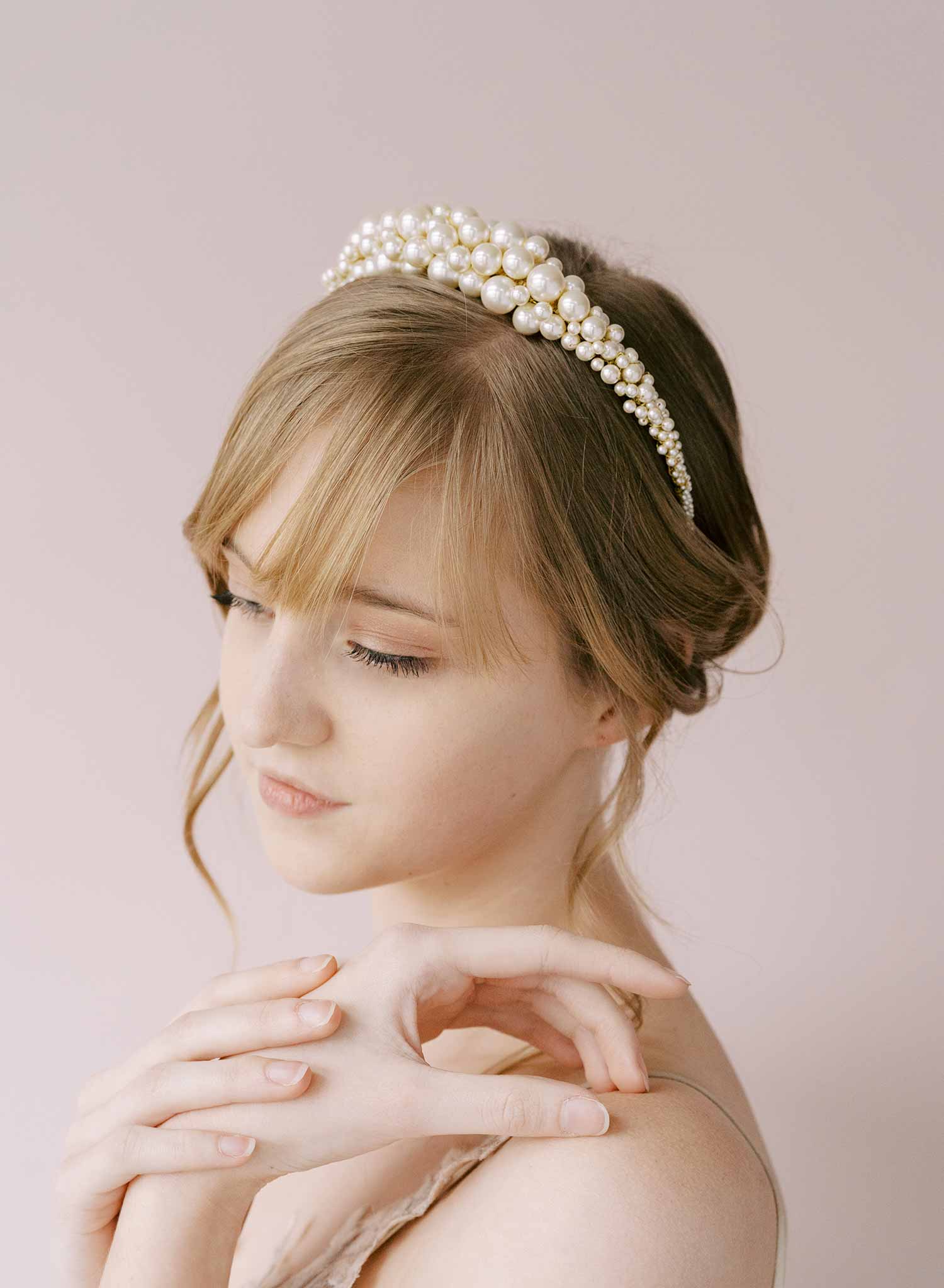 pearl trend headband, bridal by twigs & honey