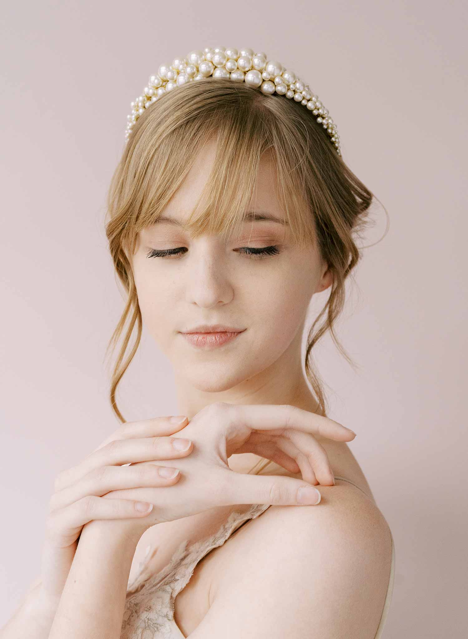 pearl trend headband, bridal by twigs & honey