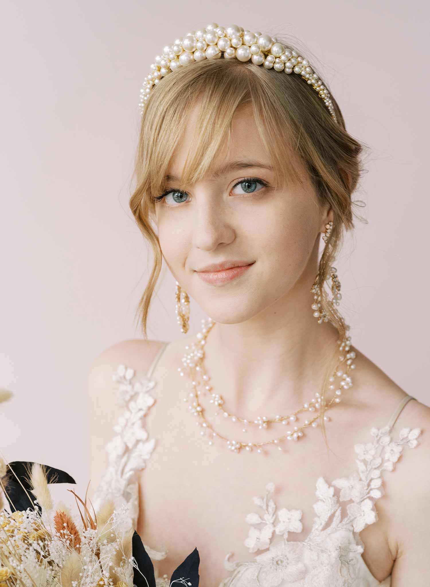 pearl trend headband, bridal by twigs & honey