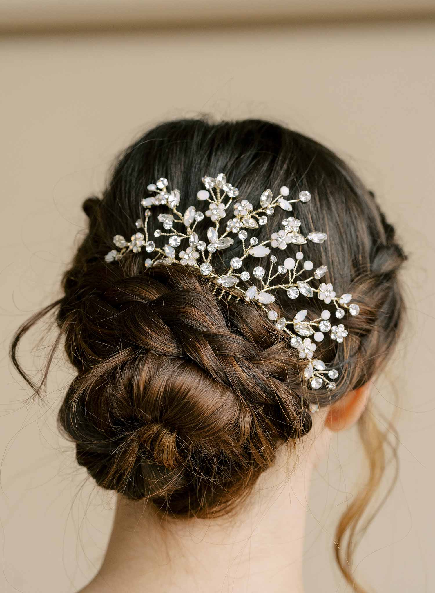 wedding crystal hair comb, headpiece by twigs & honey