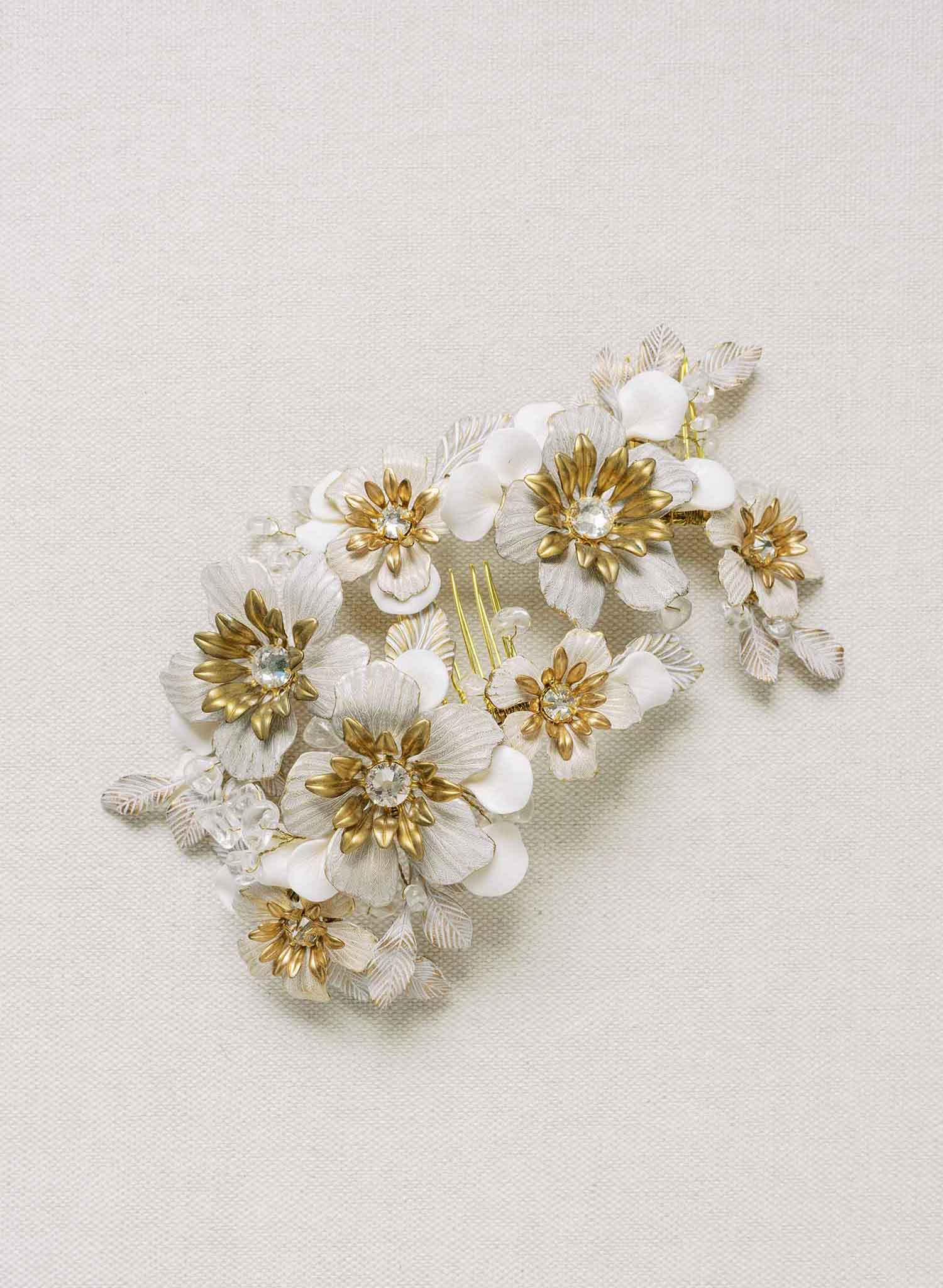 vintage inspired flower hair comb, weddings, by twigs & honey