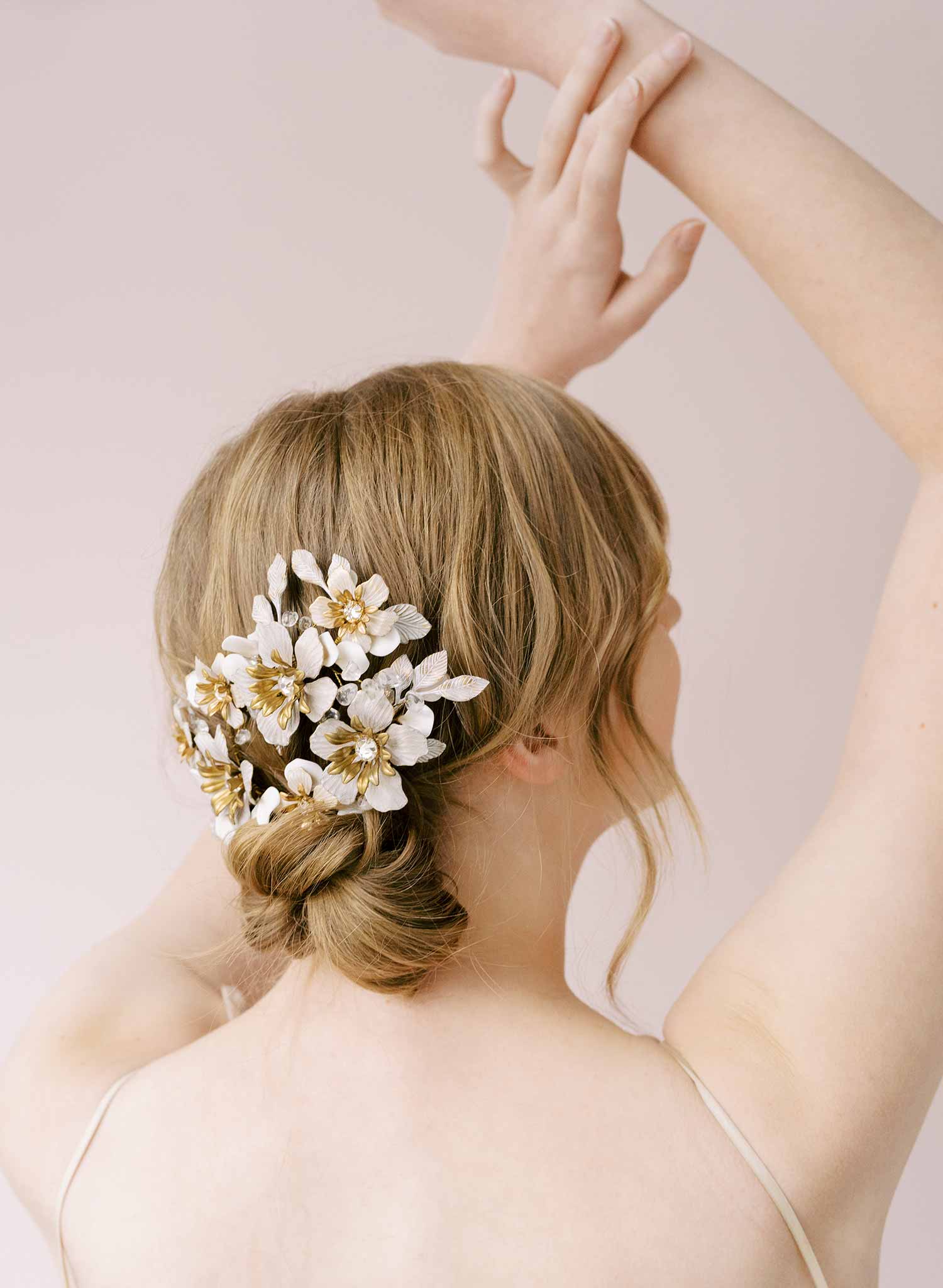 vintage inspired flower hair comb, weddings, by twigs & honey