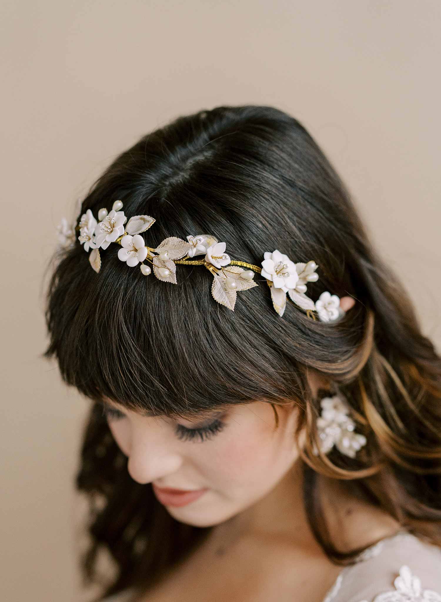 Romantic Bridal hair vine, floral outlets Hair vine, delicate hair vine, wedding accessories, bridal hair vine, hair vine, hair accessories,weddings