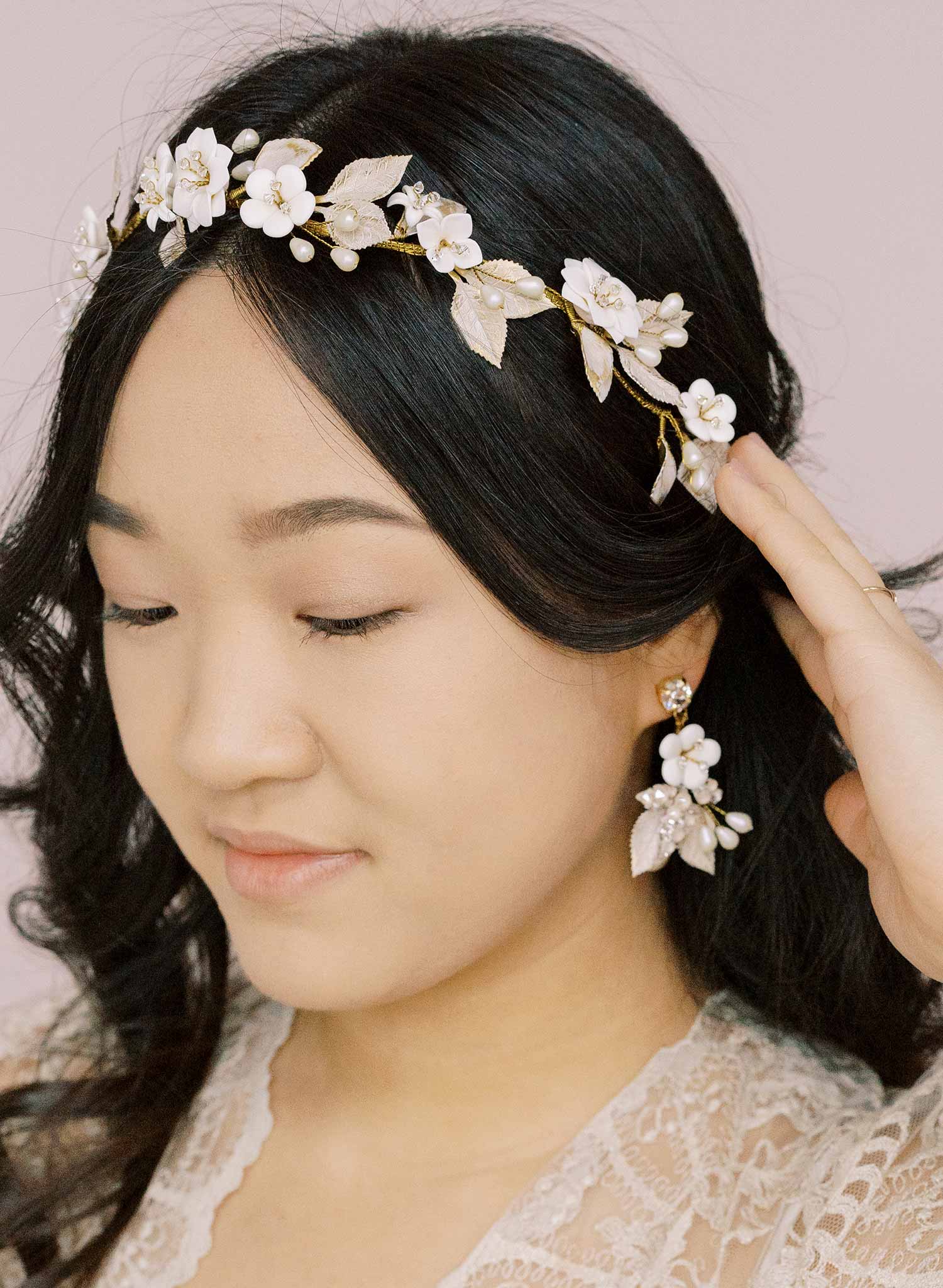 guinevere inspired bridal hair vine by twigs and honey