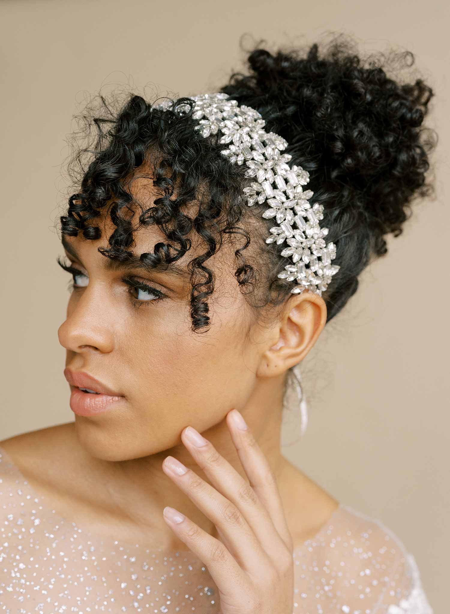 Twigs & Honey Sparkly Bridal Headband - Regal Crystal Bridal Headband - Style #2174