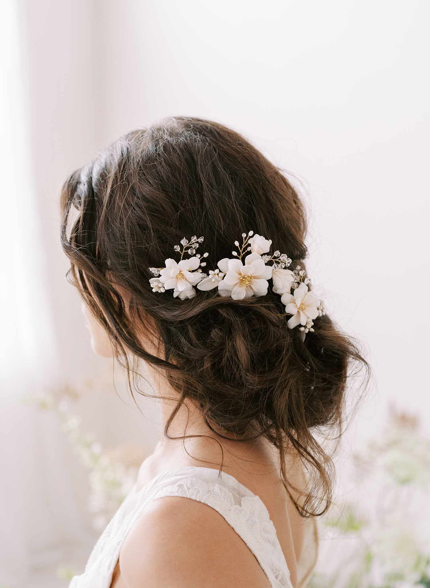 White Blossom hair Pins, Bridal hotsell Hair Pin, Bridal Hairpin, Bridal Hairpiece, Wedding hair accessories, flower hair pins