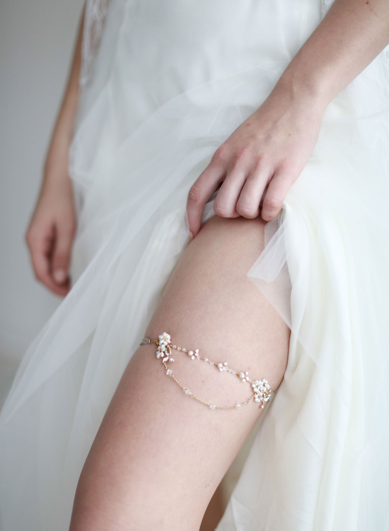 Lace Bridal Garter With Pearl Details Wedding Garter Set Bridal Garter Set