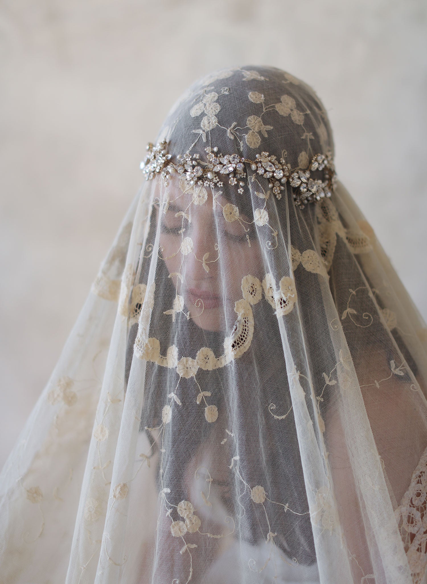 sparkling headband, bridal headpiece, special occasion crystal headband, twigs and honey