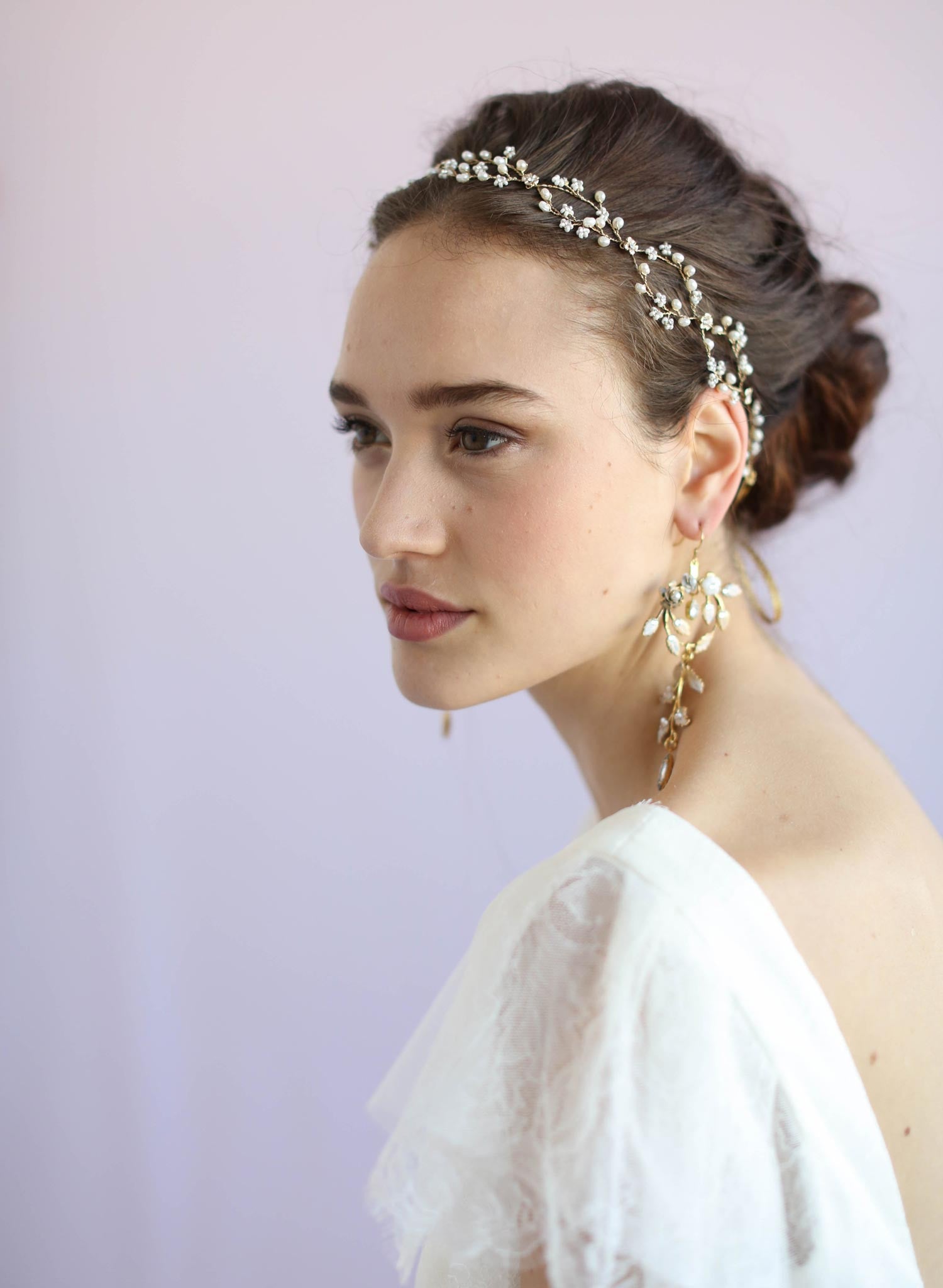 Beaded hair vine, bridal hair vine, bridal sash,  twigs and honey