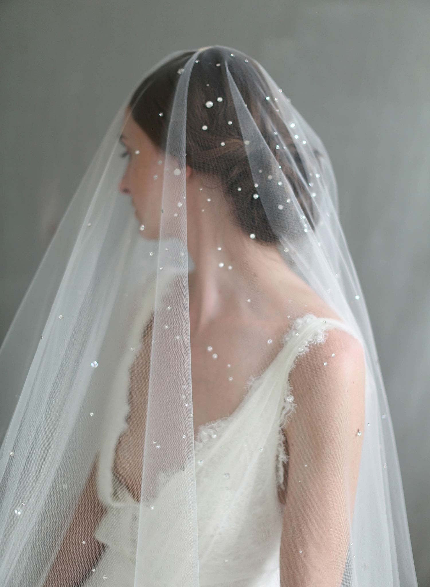 Cathedral crystal veils, chapel crystal wedding veil, royal crystal bridal veil, deals crystal cathedral wedding veil with blusher