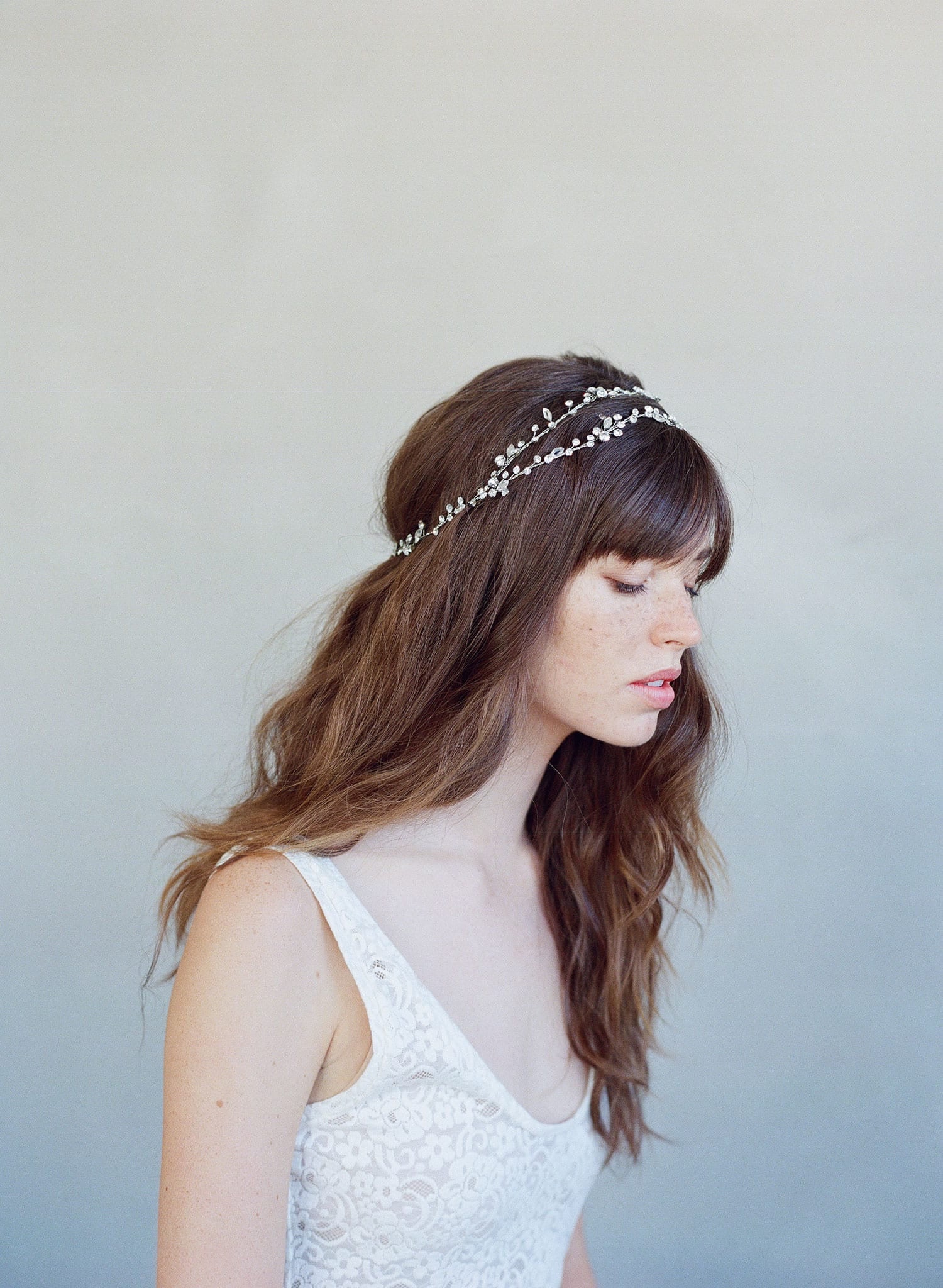 extra long hair vine, crystal hair vine, bridal headpiece, twigs and honey