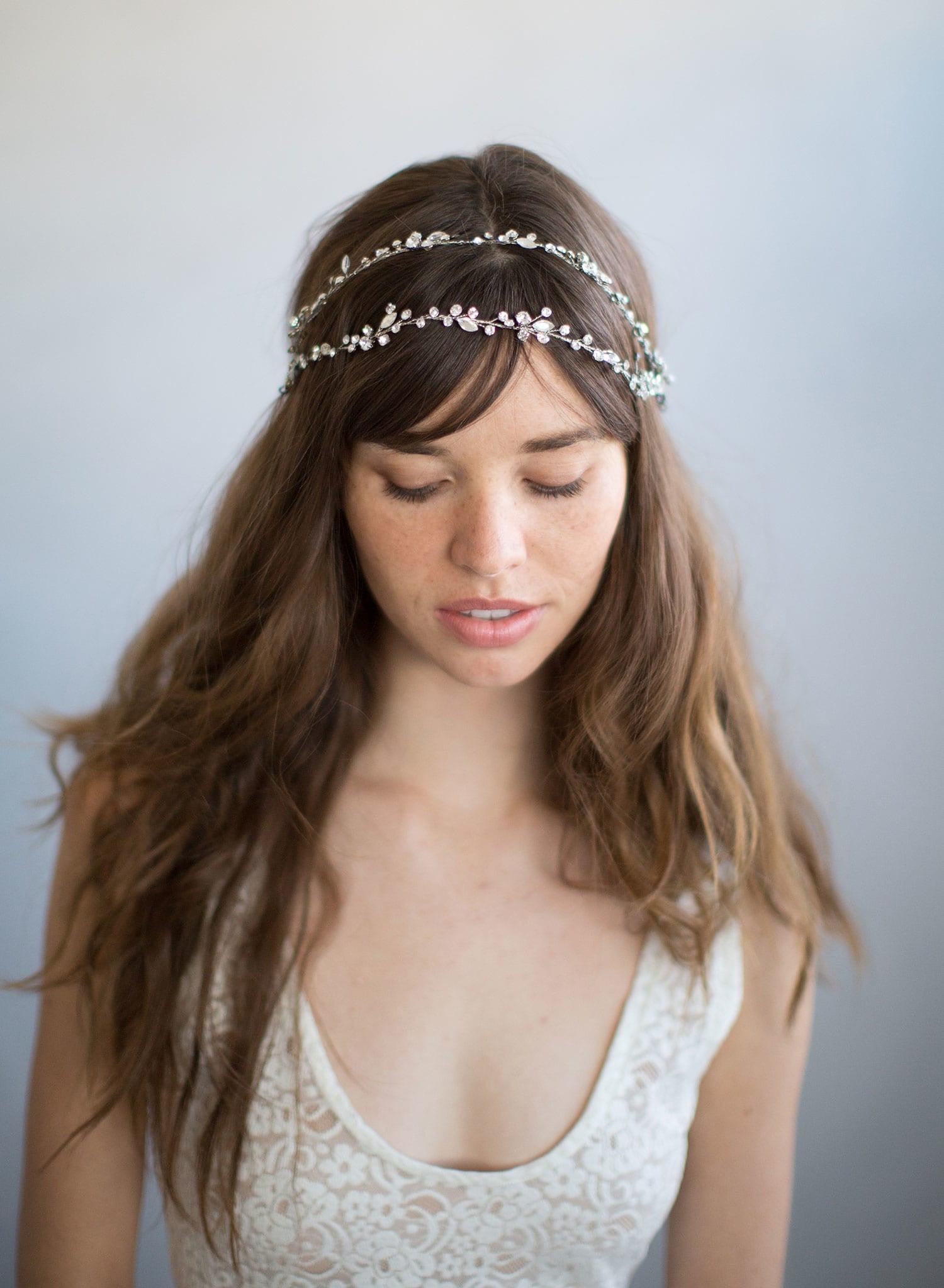 extra long hair vine, crystal hair vine, bridal headpiece, twigs and honey