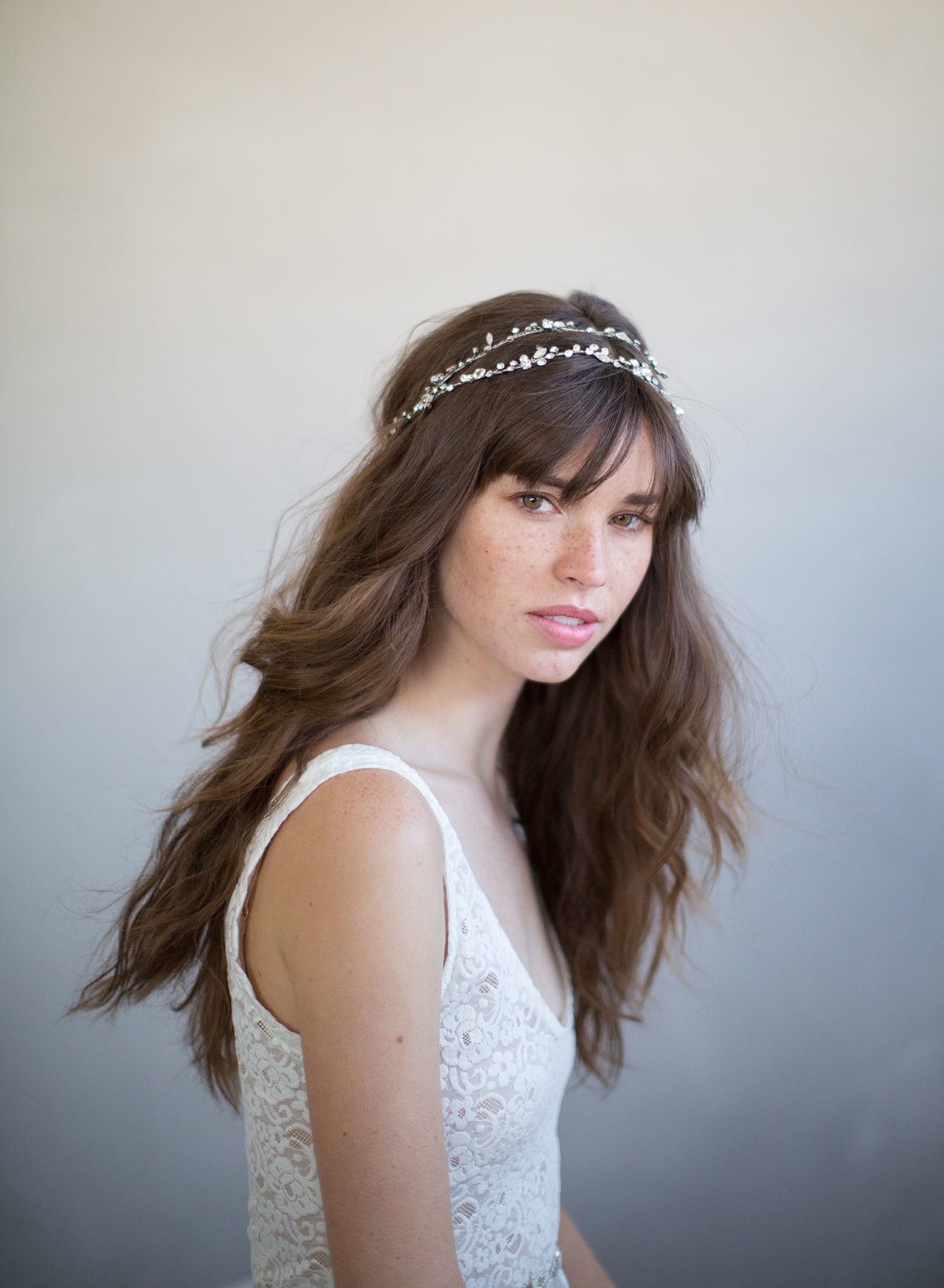 extra long hair vine, crystal hair vine, bridal headpiece, twigs and honey