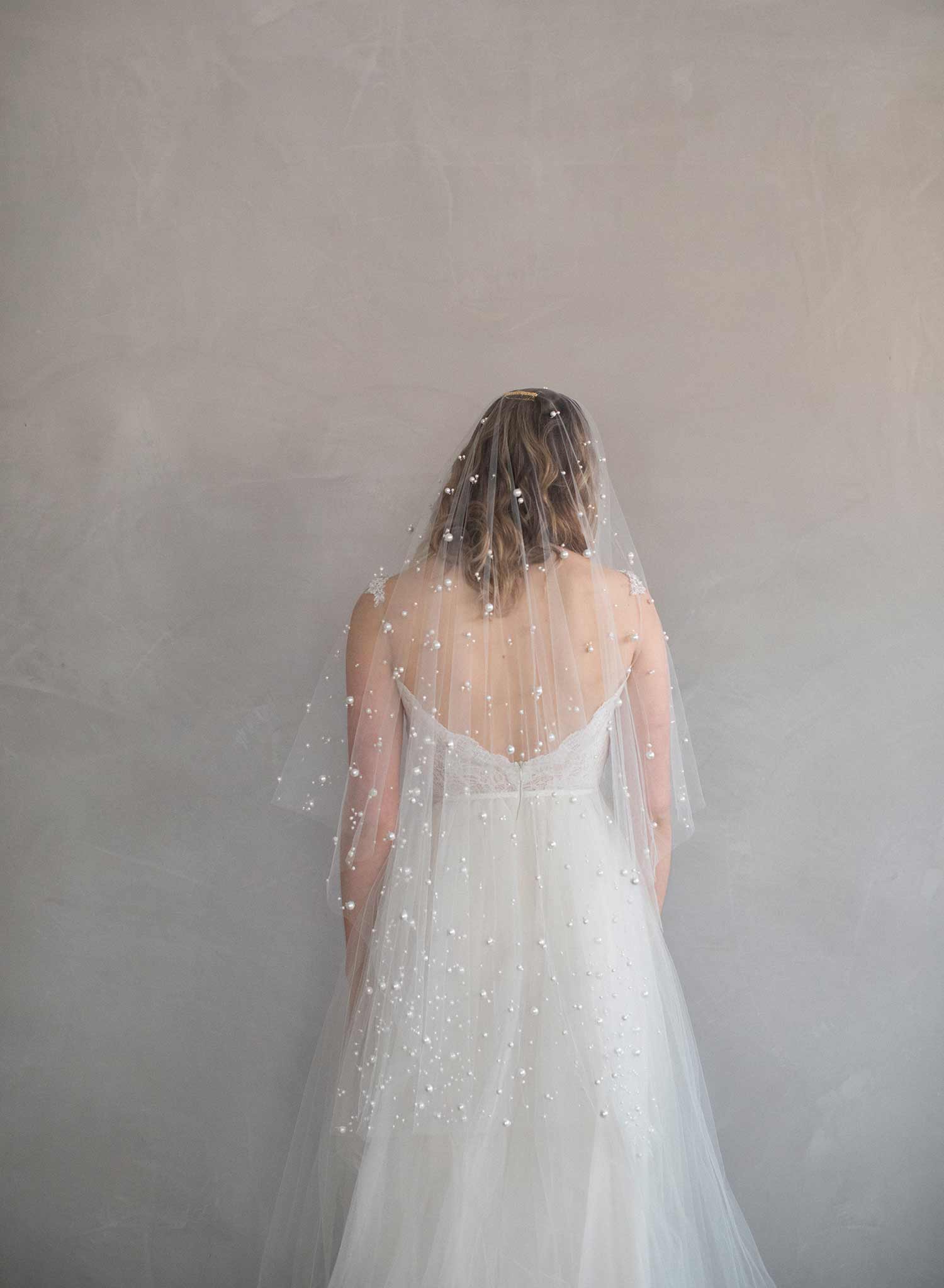 Milky way pearl veil - Style #849