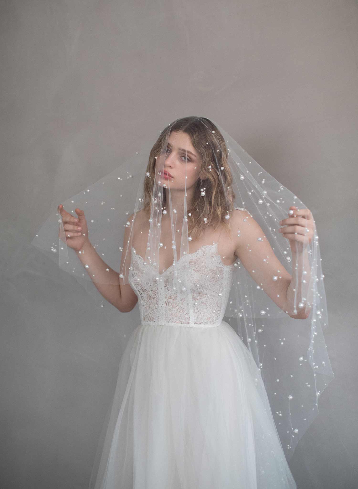 Milky way pearl veil - Style #849