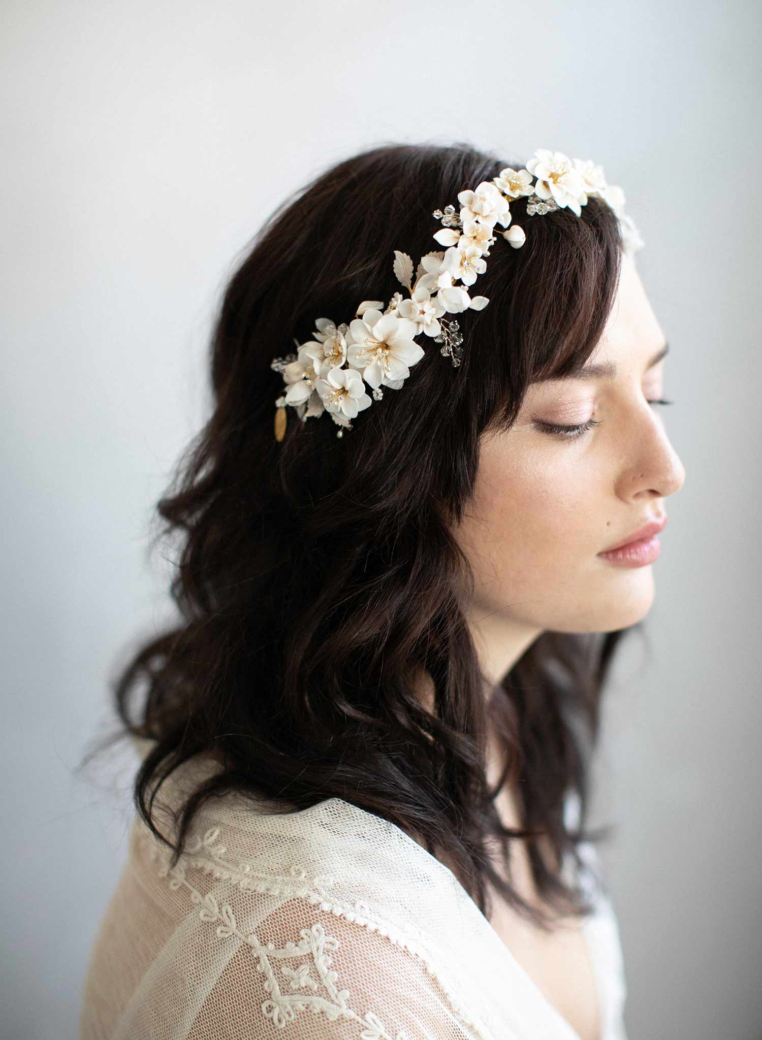 Cherry blossom flower crown, wedding headpiece, flower crown, bridal headband, wedding high quality headband, bridal headpiece, wedding accessories