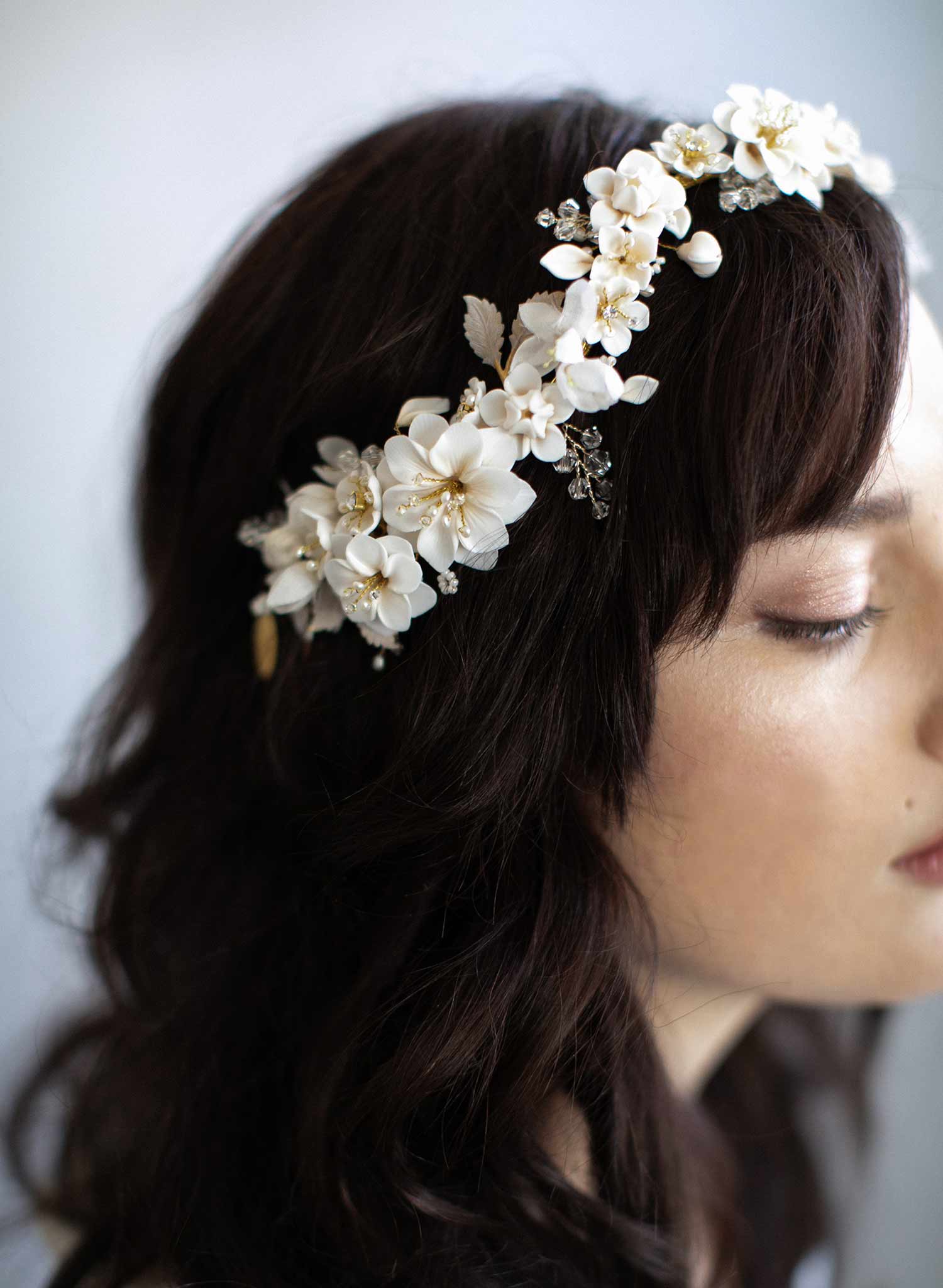 hair vine, bridal hair vine, hair accessory, floral bridal hair accessory, wedding headpiece, twigs and honey