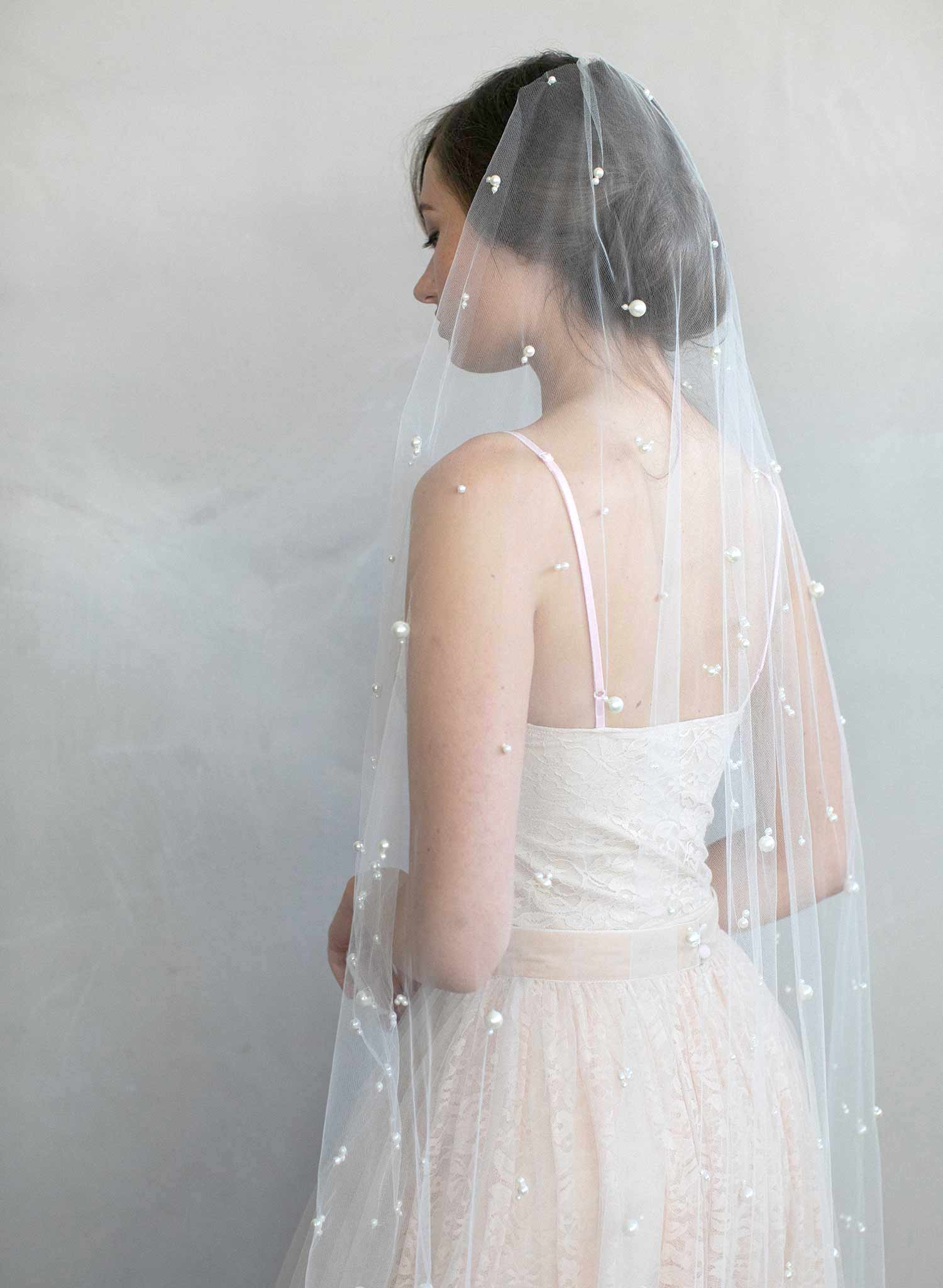 Cathedral Length Pearl Veil